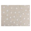 LORENA CANALS Polka Dots Beige-White - koberec