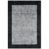 ASIATIC LONDON Blade Border Charcoal Silver - koberec (ROZMER CM 200 x 290)
