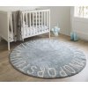 LORENA CANALS Round Abc Vintage Blue-Natural - koberec