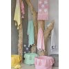 LORENA CANALS Pletený kôš Tassels Soft Mint - kôš