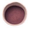 LORENA CANALS Pletený kôš Mini Tricolor Vintage Nude - kôš