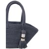 LORENA CANALS Pletený kôš Cistell Dark Grey Small - kôš