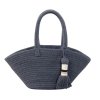 LORENA CANALS Pletený kôš Cistell Dark Grey Small - kôš