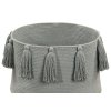 LORENA CANALS Pletený kôš Tassels Light Grey - kôš