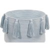 LORENA CANALS Pletený kôš Tassels Soft Blue - kôš