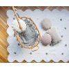 LORENA CANALS Pletený vankúš okrúhly Biscuit Pink Pearl - vankúš