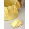 LORENA CANALS Pletený kôš Tassels Yellow - kôš