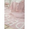 LORENA CANALS Pletený kôš Tassels Pink - kôš