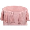 LORENA CANALS Pletený kôš Tassels Pink - kôš
