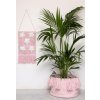 LORENA CANALS Pletený kôš Tassels Pink - kôš