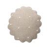 LORENA CANALS Pletený vankúš okrúhly Biscuit Dune White - vankúš