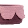 LORENA CANALS Pletený kôš Petals Ash Rose Dark Aubergine - kôš
