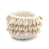 BAZAR BIZAR The Cowrie Macrame Candle Holder - Natural - S svietnik