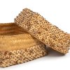BAZAR BIZAR The Coconut Shell Square Basket - Natural - Set of 2 úložný kôš
