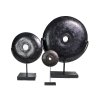 BAZAR BIZAR The Black River Stone on Stand - M stojacia dekorácia