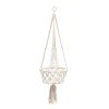 BAZAR BIZAR The Macrame Plant Holder - White - L váza