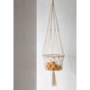 BAZAR BIZAR The Macrame Plant Holder - White - M váza