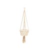 BAZAR BIZAR The Macrame Plant Holder - White - M váza