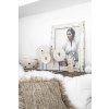 BAZAR BIZAR The Marble Disc on Stand - White - S stojacia dekorácia