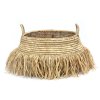 BAZAR BIZAR The Raffia Deluxe Baskets - Natural - Set of 2 úložný kôš