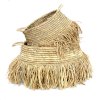 BAZAR BIZAR The Raffia Deluxe Baskets - Natural - Set of 2 úložný kôš