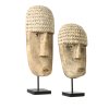 BAZAR BIZAR The Cowrie Mask on Stand - Medium stojacia dekorácia