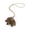 BAZAR BIZAR The Brown Cowrie Shell tassel závesná dekorácia