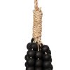 BAZAR BIZAR The Wooden Beads Tassel - Black závesná dekorácia