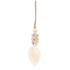 BAZAR BIZAR The Leaf & Shell Tassel - Natural závesná dekorácia