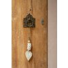 BAZAR BIZAR The Leaf & Shell Tassel - White závesná dekorácia
