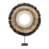 BAZAR BIZAR The Mojo Raffia On Stand - Natural Black stojacia dekorácia