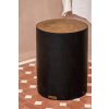 BAZAR BIZAR The Tribe Stool - Natural Black príručný stolík