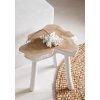 BAZAR BIZAR The Organic Side Table - Natural White príručný stolík
