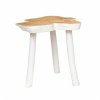 BAZAR BIZAR The Organic Side Table - Natural White príručný stolík