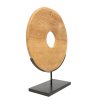 BAZAR BIZAR The Teak Disc on Stand - L stojacia dekorácia