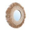 BAZAR BIZAR The Raffia Cowrie Mirror - Natural White zrkadlo