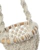 BAZAR BIZAR The Twisted Macrame Plant Holder - Natural White - S závesná dekorácia
