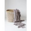 BAZAR BIZAR The Pandan Basket #1 - Natural White úložný kôš