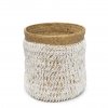 BAZAR BIZAR The Pandan Basket #2 - Natural White úložný kôš