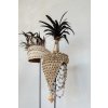 BAZAR BIZAR The Guinea Feather Hat on Stand - Natural Black stojacia dekorácia