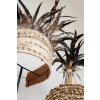 BAZAR BIZAR The Guinea Feather Hat on Stand - Natural Black stojacia dekorácia