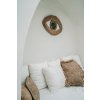 BAZAR BIZAR The Raffia Eye Mirror - Natural - M zrkadlo