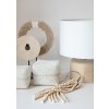 BAZAR BIZAR The Teak Wood Table Lamp - Natural White stolové svietidlo