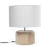 BAZAR BIZAR The Teak Wood Table Lamp - Natural White stolové svietidlo