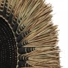 BAZAR BIZAR The Raffia MacramÃ© Wall Deco - Black Natural závesná dekorácia