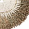 BAZAR BIZAR The Raffia MacramÃ© Wall Deco - White Natural závesná dekorácia