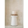BAZAR BIZAR The Pretty Candle Holder - White Natural - L svietnik