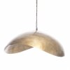 BAZAR BIZAR The Fortune Cookie Pendant - Brass - XL závesné svietidlo