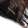 BAZAR BIZAR The Oh My Gee Cushion Cover - Black Orange - 60x60 obliečka