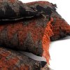 BAZAR BIZAR The Oh My Gee Cushion Cover - Black Orange - 60x60 obliečka